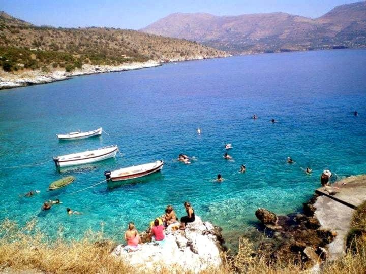 Villa Lagkadaki Sea View Argilia Eksteriør billede